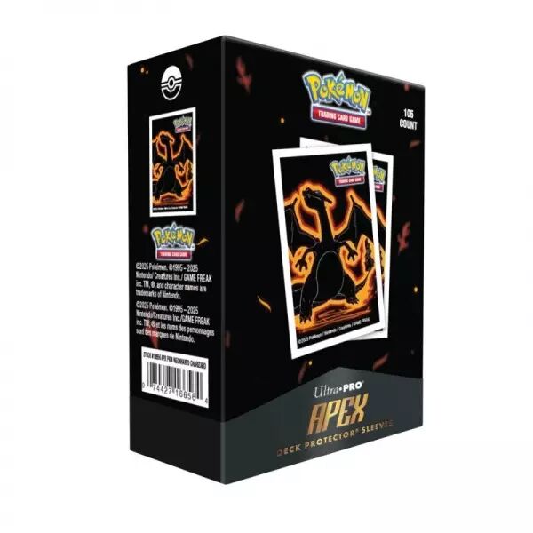 Ultra Pro - Apex Deck Protector Sleeves: Neon Kanto: Dracaufeu (105 Sleeves)