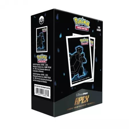 Ultra Pro - Apex Deck Protector Sleeves: Neon Kanto: Tortank (105 Sleeves)