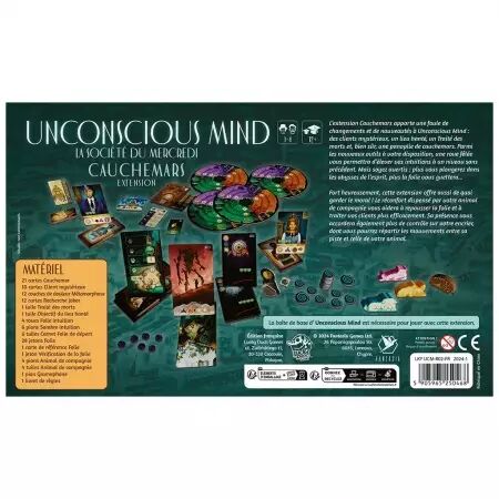 Unconscious Mind : La Société du Mercredi - Extension Cauchemars -  Yoma, Zax, Laskas et Jonny Pac - Lucky Duck Games