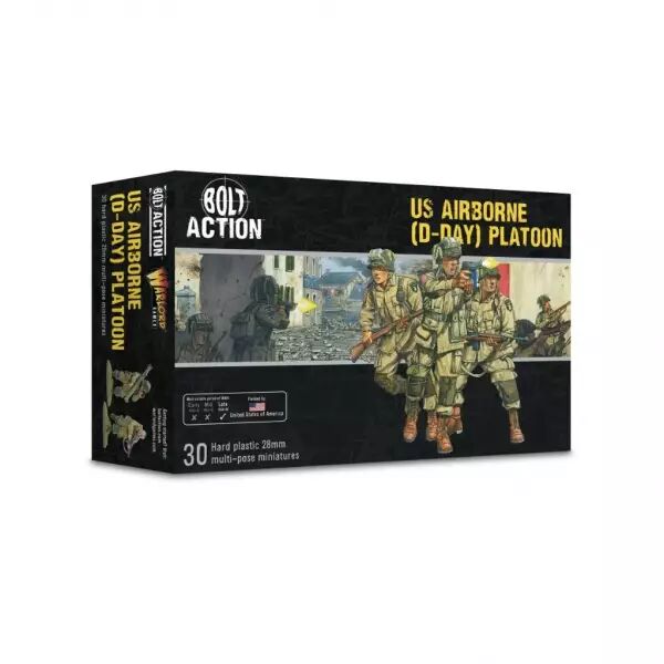 US Airborne D-Day Platoon � Peloton parachutiste am�ricain du Jour J � Bolt Action � Warlord Games