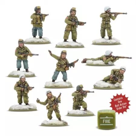US Airborne Squad (Winter) - Escouade A&eacute;roport&eacute;e US (Hiver)  - Bolt Action - Warlord Games