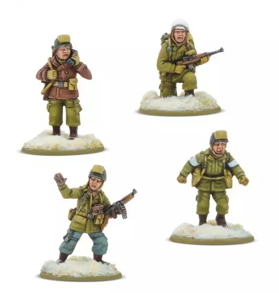 US Airborne Winter HQ - Bolt Action - Warlord Games