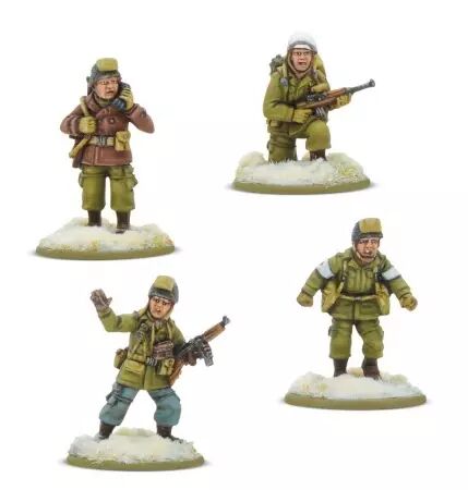 US Airborne Winter HQ - Bolt Action - Warlord Games