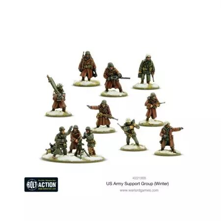 US Army Winter Support Group - Groupe de soutien hivernal de l\'armée américaine - Bolt Action - Warlord Games