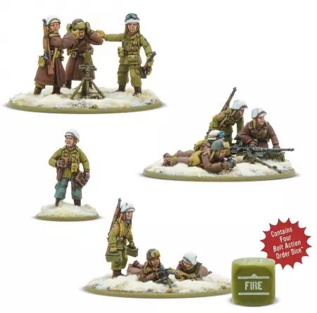 US Army Winter Weapons Teams - &Eacute;quipes d\'armes de l\'arm&eacute;e am&eacute;ricaine en hiver - Bolt Action - Warlord Games