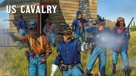 US Cavalry/Buffalo Soldiers Plastic Box Set - Dead Man\'s Hand