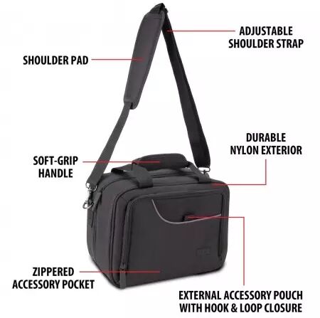 USA Gear : Sac de Voyage & Transport TCG &agrave; Double Compartiment - Noir