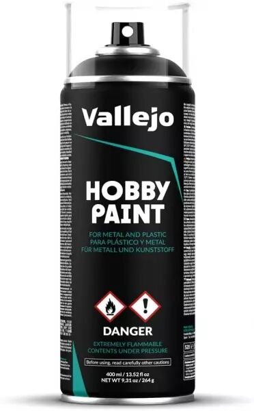 Vallejo - Sous couche noire - 28012 - 400ML