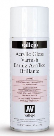 Vallejo - Vernis Acrylic Gloss Spray Varnish - 28530 - 400ML