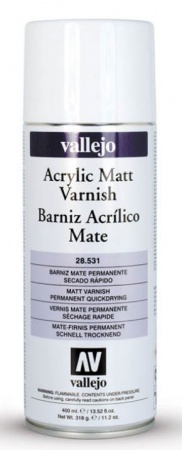 Vallejo - Vernis Acrylic Matt Spray Varnish - 28531 - 400ML