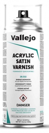 Vallejo - Vernis Acrylic Satin Spray Varnish - 28532 - 400ML
