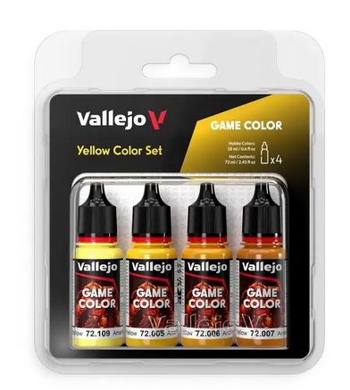 Vallejo Game Color Set 72378 Yellow Set (4x18ml)