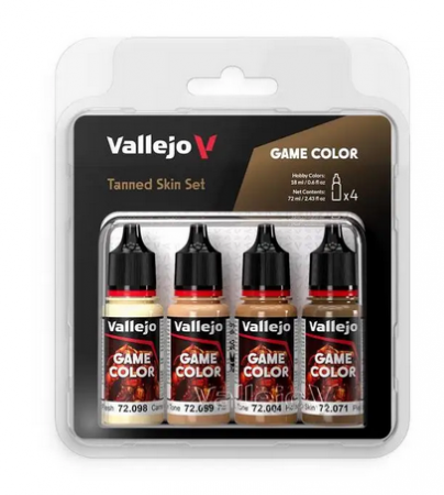 Vallejo Game Color Set 72380 Tanned Skin Set (4x18ml)