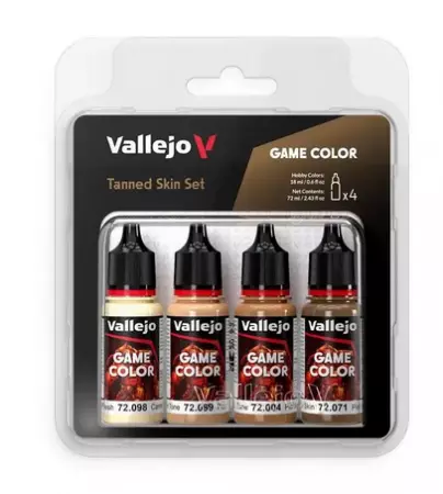 Vallejo Game Color Set 72380 Tanned Skin Set (4x18ml)