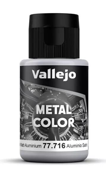 Vallejo Metal Color : Semi Matt Aluminium - 32ml