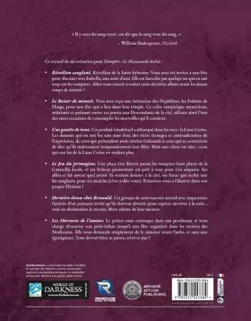 Vampire la Mascarade V5 : Contes Écarlates