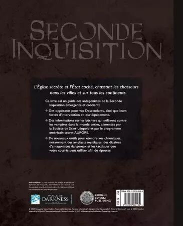 Vampire la Mascarade V5 : La Seconde Inquisition