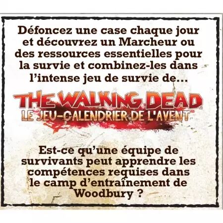 Walking Dead - Le jeu calendrier de lavent - Mantic