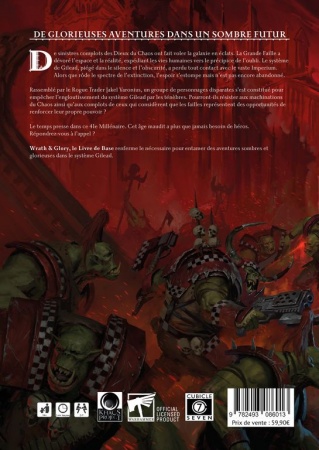 Warhammer 40K - Jeu de rôle - Wrath & Glory : Livre de Base - Khaos Project