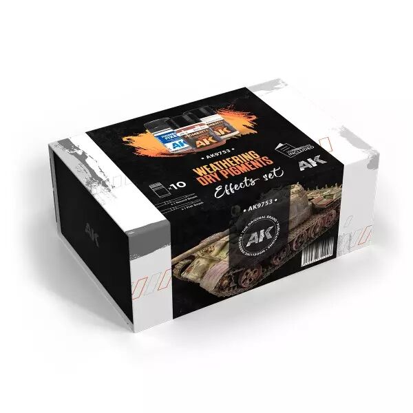 Weathering Dry Pigments Effects Set - Enamel Product - Ak Interactive