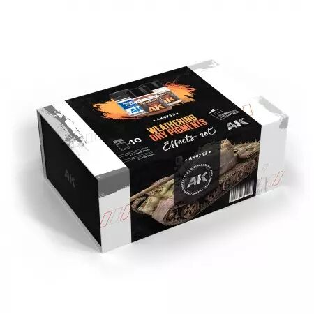 Weathering Dry Pigments Effects Set - Enamel Product - Ak Interactive