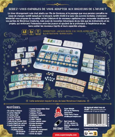 Wondrous Creatures Extension : Winterfall - Super Meeple