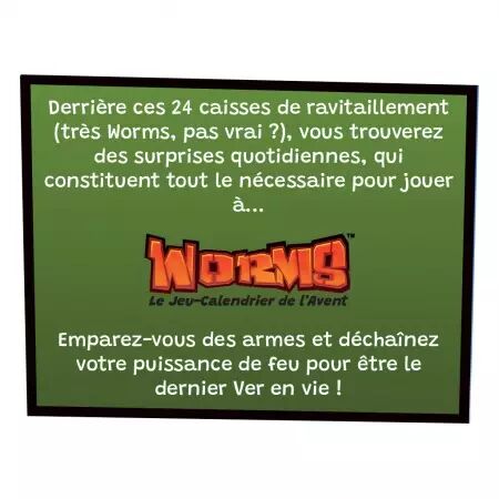 Worms - Le jeu calendrier de lavent - Mantic
