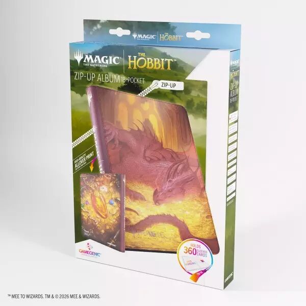 Zip-Up Album 18-Pocket - Smaug\'s Mox - Gamegenic - Magic the Gathering (MTG) : the Hobbit