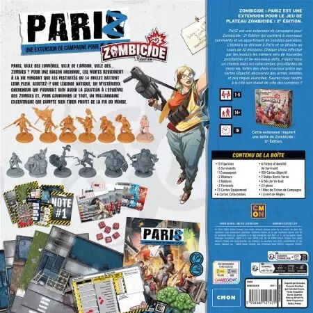 Zombicide : Extension Pariz - Raphaël Guiton, Jean-Baptiste Lullien, Nicolas Raoult - CMON
